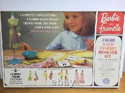 Vintage Barbie Color Magic Fashion Designer Set Box 1965 Rare