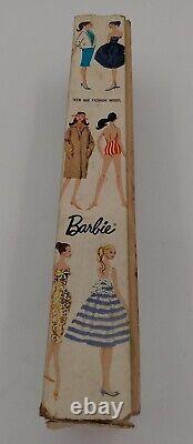 Vintage Barbie Rare BUBBLE CUT with stand, accessories and box. Titian Red