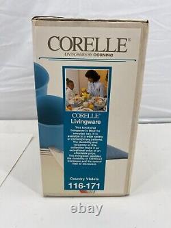 Vintage CORELLE Corning Livingware NIB dinnerware 16-piece Set NEW IN BOX Rare