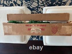 Vintage Carey-mcfall Evergreen Aluminum Vinyl 3' Christmas Tree With Box Rare