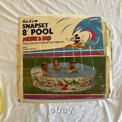Vintage Disney Mickey Snapset swimming pool kids retro 1983 NEW Open Box RARE