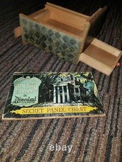 Vintage Disneyland Haunted Mansion Puzzle Box Hide Chest Rare Wdp 6