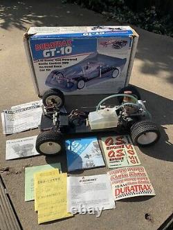 Vintage Duratrax GT-10 2WD RARE RC NITRO/OS Motor With Original BOX & Decals
