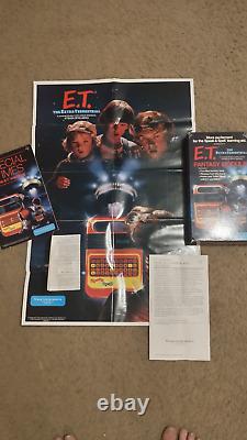 Vintage E. T. Speak & Spell Box, Rare poster, Rare T-shirt decal, Fun times book