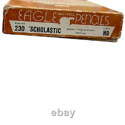 Vintage EAGLE Pencil Lot RARE Reliable 305, Sun 122, The Scholastic 230 with Box