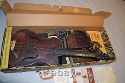 Vintage Emenee Tiger Guitar + Amp in Original Box + All Paperwork Complete Rare