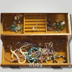 Vintage Extra Large Lady BuxtonClassic Style Jewelry Box! RARE Premium Jewels