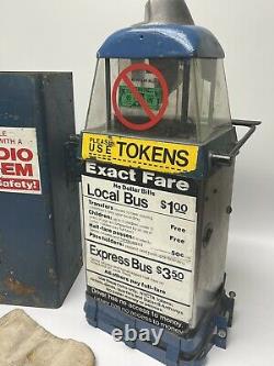 Vintage Fare Box Nyc Bustokens Coin Nyc Transit Public Transportation Rare Read