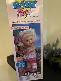 Vintage Galoob Baby Face Doll So caring Karen 13 new in box Rare