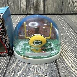 Vintage Green Bay Packers Fan Dome Snow Globe NFL Licensed Original In Box RARE