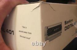 Vintage Green Sankyo Digital Alarm model 401 MCM flip RARE With Box Works