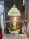 Vintage Hanging Oil Rain Lamp With The Rare 3 Goddess Statue Works! Read
