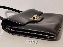 Vintage Hermès Calf Leather Box Bag Top Handle 50s Rare