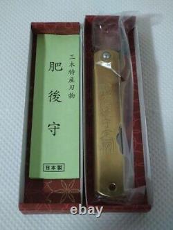 Vintage Higonokami LOGPS Collaboration Folding Knife with Box Rare Japan