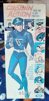 Vintage Ideal 1966 Captain Action Japanese Issue Rare Minty Figure Faded Box