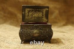 Vintage Jewelry Box, Rare Jewelry Box, Lovely Box, Metal Box Antique