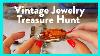 Vintage Jewelry Treasure Hunt With Me Boxes From My Local Antique Store