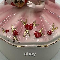 Vintage Josef Originals Valentine Hearts Trinket Box Rare Early Japan