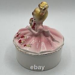 Vintage Josef Originals Valentine Hearts Trinket Box Rare Early Japan