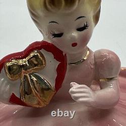 Vintage Josef Originals Valentine Hearts Trinket Box Rare Early Japan