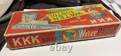 Vintage KKK Brand Toy Water Pistols with Original Box Store Display VERY RARE