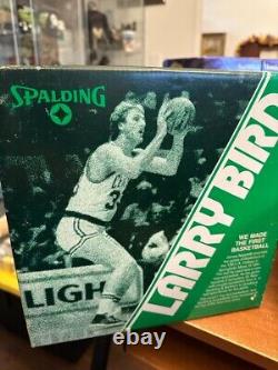 Vintage Larry Bird Spalding Basketball with original Box Rare Celtics
