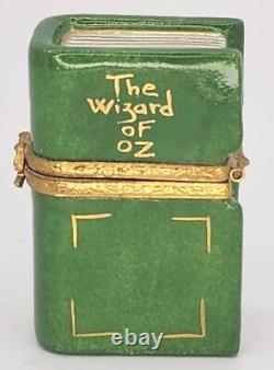 Vintage Limoges Peint Main The Wizard of Oz Book Trinket Box RARE PB97