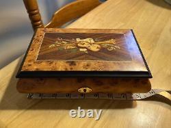 Vintage Made In Italy MAPSA BEETHOVEN SWISS MUSICAL MOVEMENT BOX rare WORKS