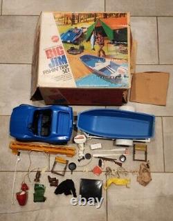 Vintage Mattel Big Jim Fishin' Trip Set with Box Super Super Rare Piece