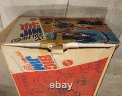 Vintage Mattel Big Jim Fishin' Trip Set with Box Super Super Rare Piece