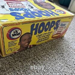 Vintage Michael Jordan Lil Sport basketball hoop Ohio Art Never Used In Box RARE