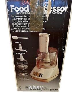 Vintage Mighty Chef Food Processor Model 1010 Made In Japan. New Open Box. Rare