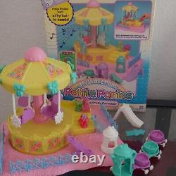 Vintage My Little Pony Petite Ponies Prancing Pretty Carousel With Box RARE