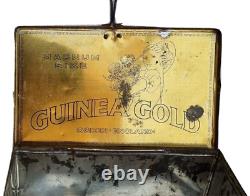 Vintage Old Antique Rare GUINEA Gold Magnum Cigarettes Litho Tin Box, ENGLAND