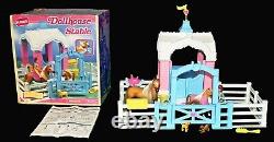 Vintage Playskool Dollhouse 1994 Horse Stable Pony Barn Corral Set in Box Rare