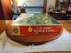 Vintage Pyro Plastics Corp 6 U. S. Army Mobile Units In Original Box NICE RARE