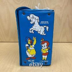 Vintage Rare Casper The Friendly Ghost Blue Vinyl Lunch Box With Thermos
