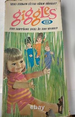 Vintage Rare Ideal Giggle Doll With Box 1966