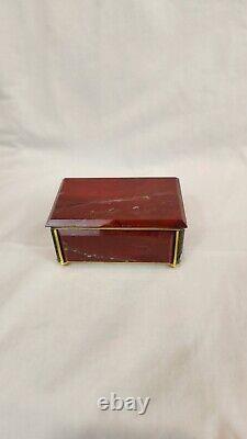 Vintage Rare Jasper Jewerly Box USSR Gemstone Ukraine Collectible