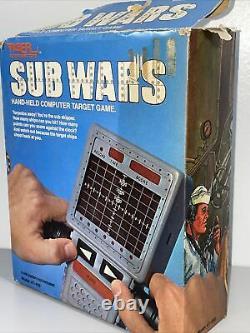 Vintage Rare Tiger Electronics Handheld Sub Wars Game WORKS Box 1979 CLEAN