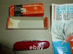 Vintage Rare Wenger Delemont COMMANDER Swiss Knife Tag Box Instructions 16711