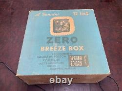 Vintage Rare Zero Mcgraw Edison 12 Blue Enamel? 3 Speed In Box Fan SHIPPED FREE