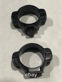 Vintage Redfield Factory Engraved Scope Rings Low Height, USA Made, NO box, RARE