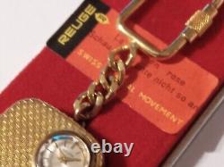 Vintage Reuge Mini Music Box Keychain Watch Swiss As Is To Restore WithBox Rare