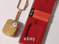 Vintage Reuge Mini Music Box Keychain Watch Swiss As Is To Restore WithBox Rare