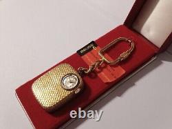 Vintage Reuge Mini Music Box Keychain Watch Swiss As Is To Restore WithBox Rare