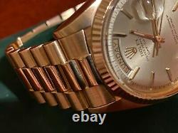 Vintage Rolex Day-Date President Solid Rose Gold Ultra Rare Special Edition