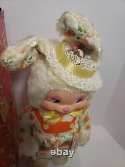 Vintage Rubber Faced Gund Creation Bunnigirl Bunny Rabbit Original Box RARE New