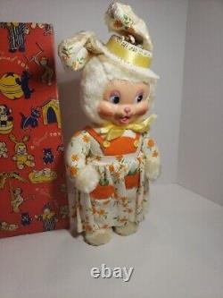 Vintage Rubber Faced Gund Creation Bunnigirl Bunny Rabbit Original Box RARE New