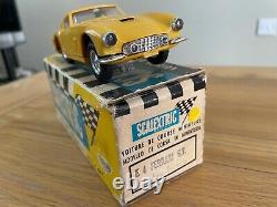 Vintage Scalextric C69 Ferrari 250 GT in yellow, with lights, boxed, very rare